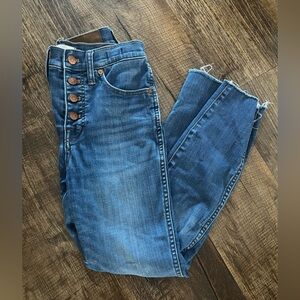 MADEWELL cropped stretchy jeans